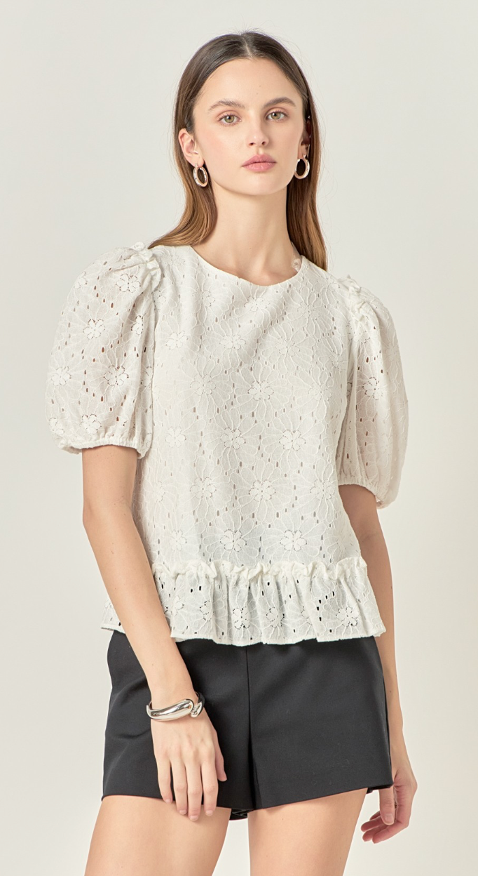 The Lace Whisper Top