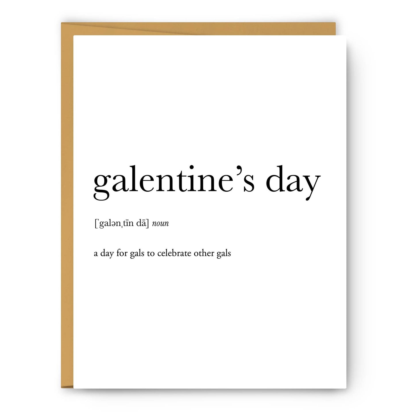 Footnotes - Galentine's Day Definition - Valentine's Day Card