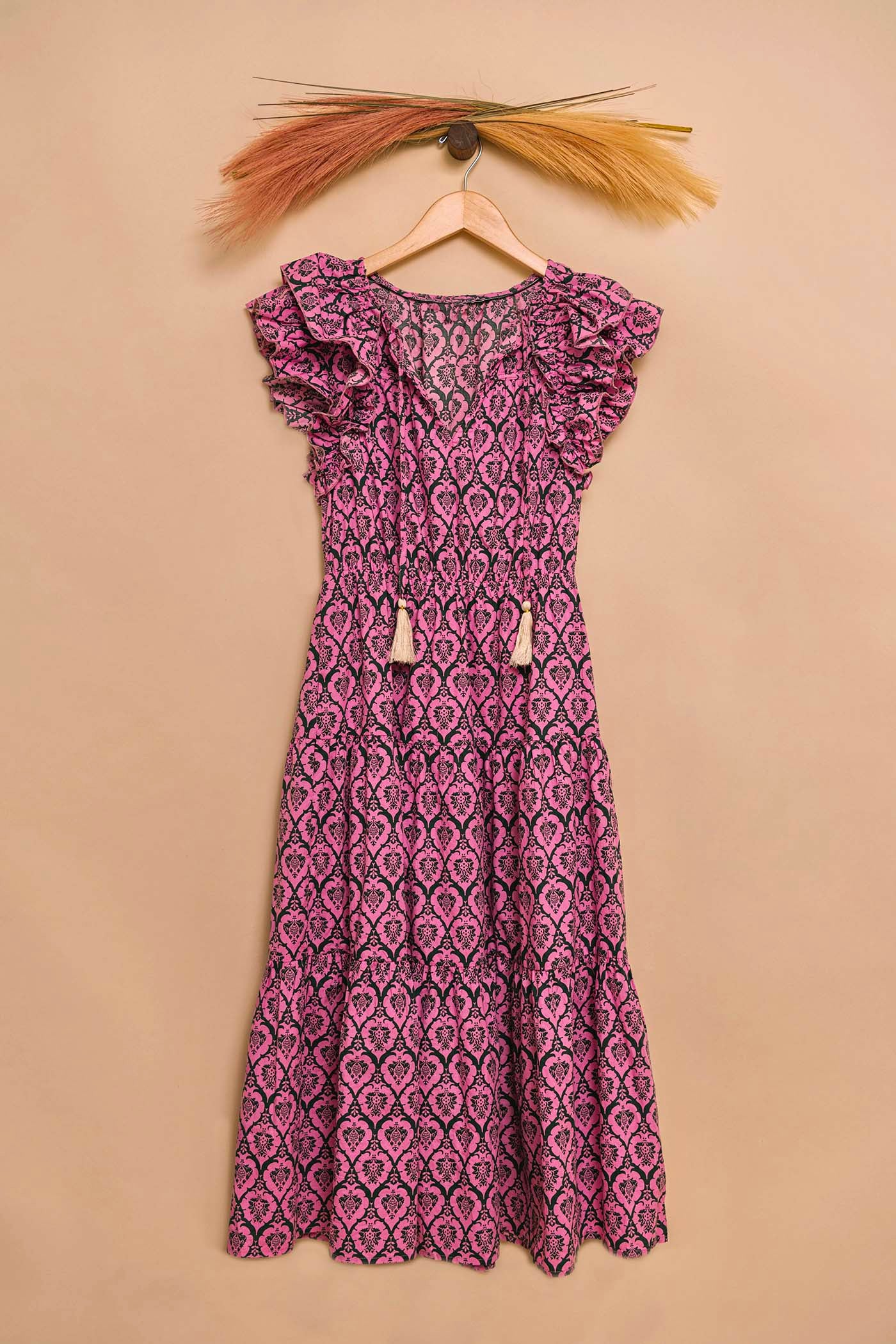 Lavender Tile Print Maxi