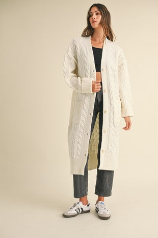 Cable Cardi Coat