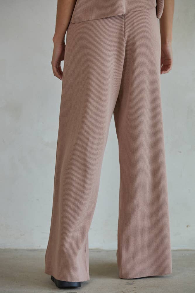 The Leonie Sweater Knit Wide Leg Pants