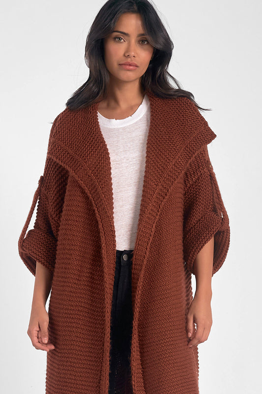 Reverse Jersey Cocoon Cardi