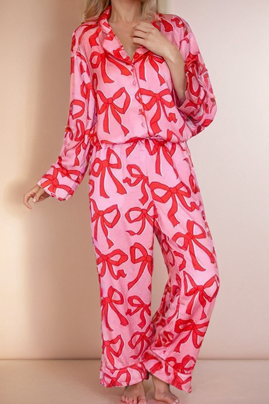 Bow Print PJ Set