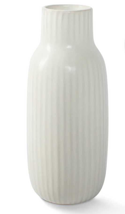 River Ribbed Slender Vase