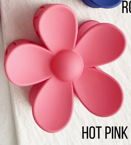 Flower 3-Inch Hair Clips