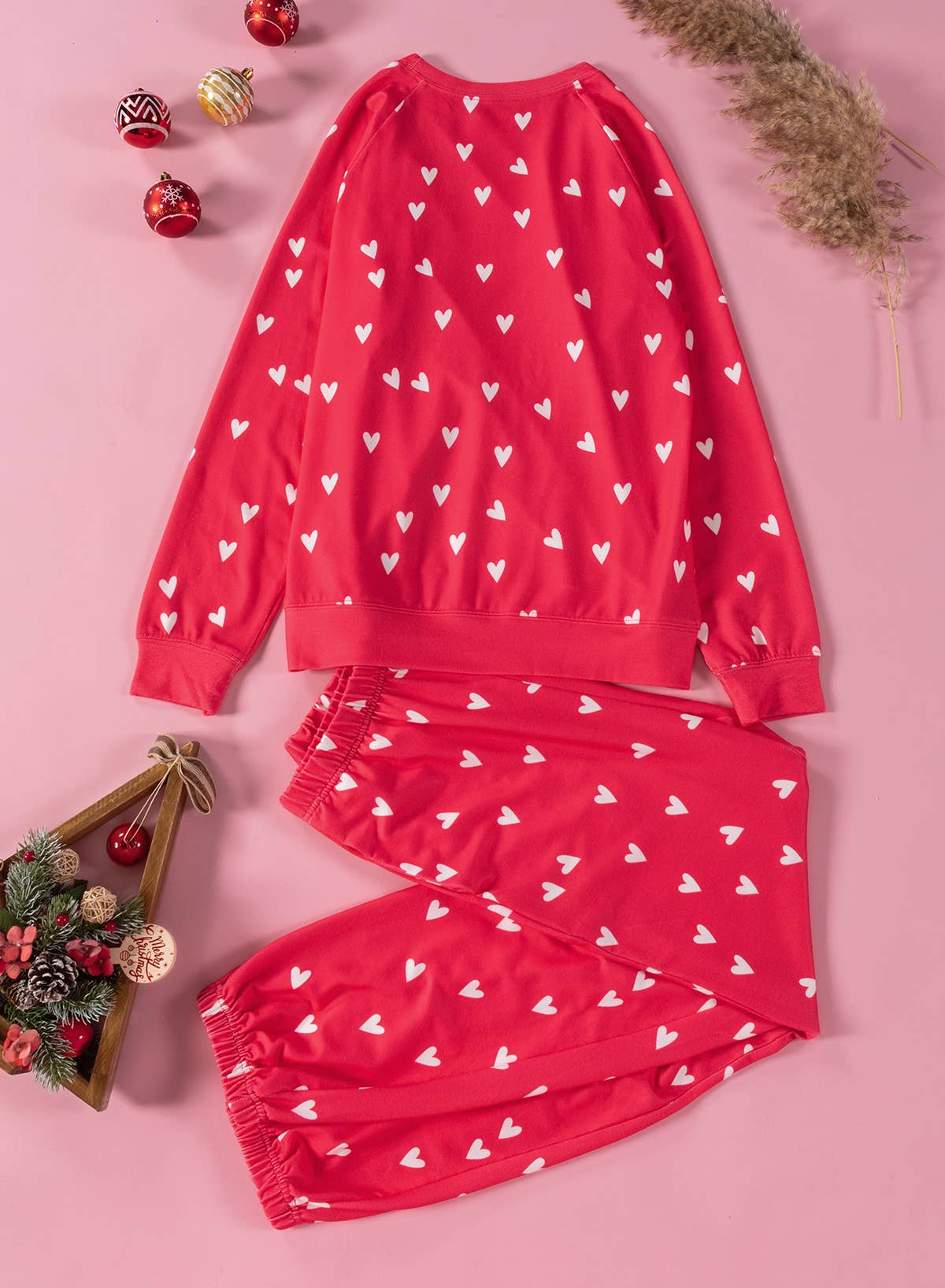 Valentines Heart Print 2 PC Lounge Set