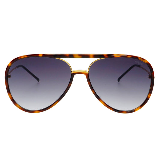FREYRS Shay Aviator Sunglasses - Tortoise / Gradient gray