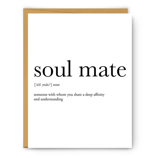 Footnotes - Soul Mate Definition - Love Card