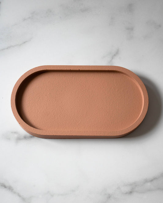 Concrete Oval Tray