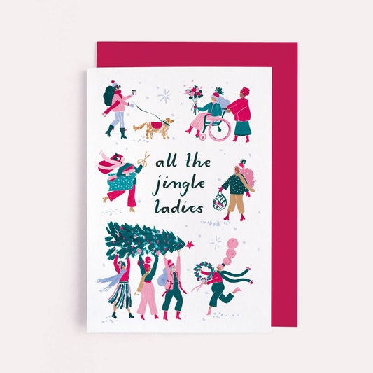 Jingle Ladies Christmas Card