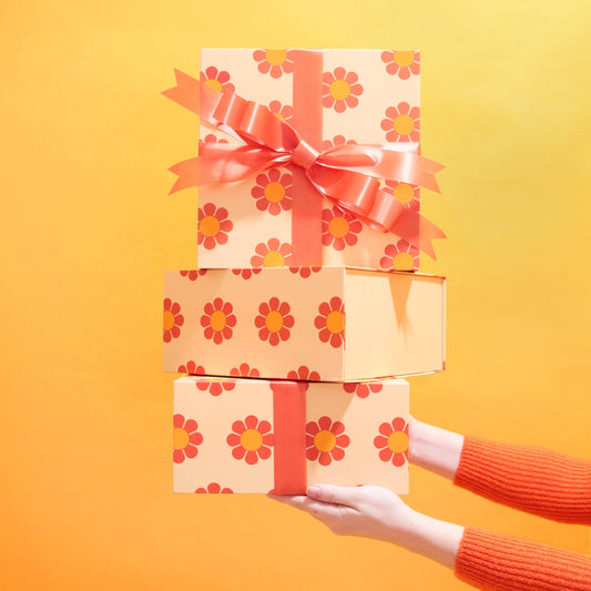 Retro Flower Gift Box / Large