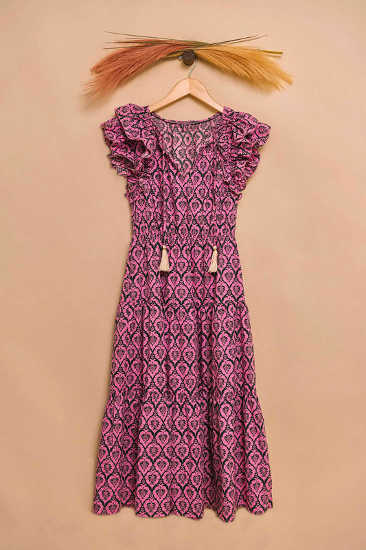 Lavender Tile Print Maxi