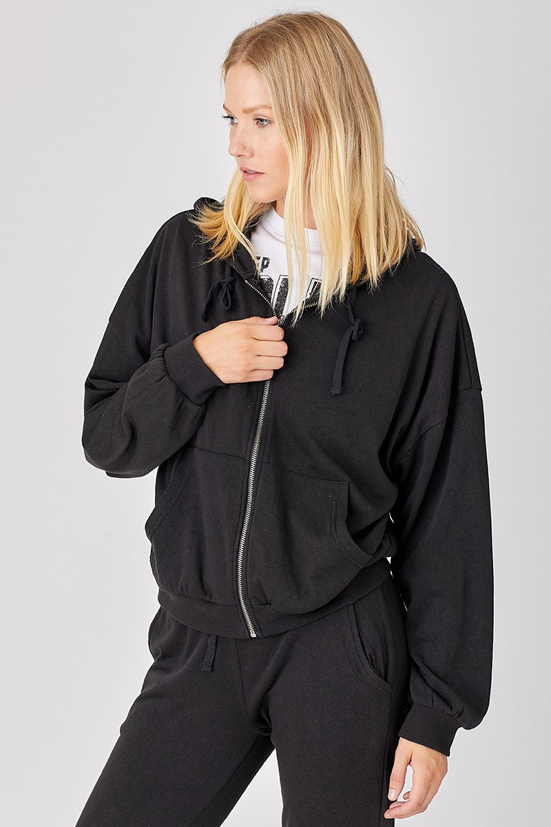 Risen Zip Up French Terry Hoodie