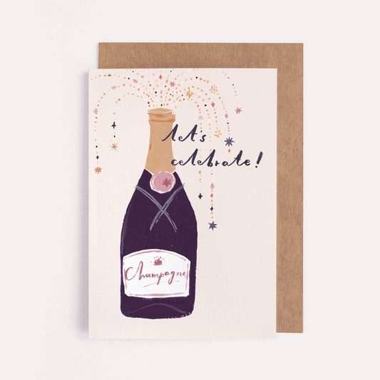 Champagne Celebrate Card | Engagement