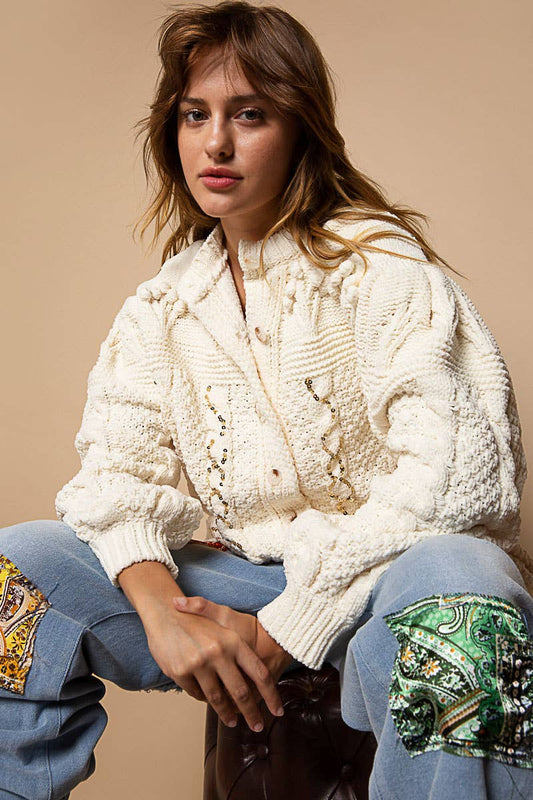 Cozy in Cable Cardigan