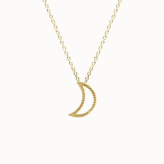 Prysm Moon Necklace Gold