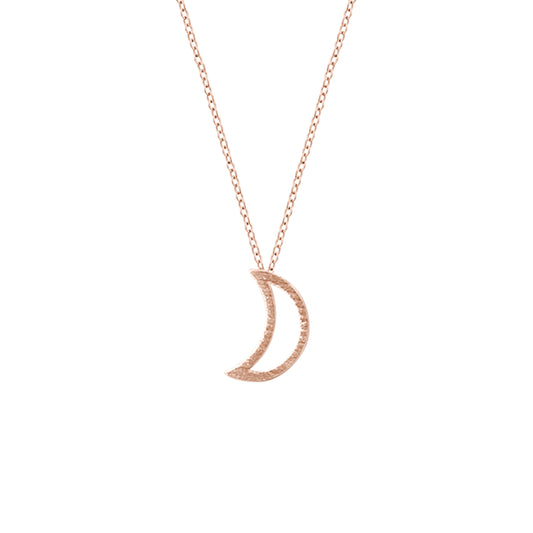 Prysm Moon Necklace Rose Gold